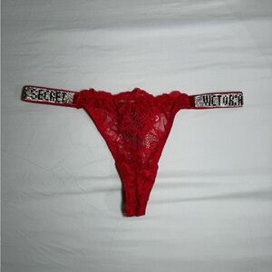 Victoria secret Red Lace Women's Intimate Thong